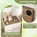 2-Drawer Modern Nightstand with Storage for Living Room Bedroom by LJGDeals