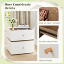 2-Drawer Modern Nightstand with Storage for Living Room Bedroom by LJGDeals
