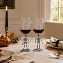 Stemmed Skeleton Wine Glass Set of 2