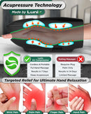 LX29 Hand Massager with Heat & Air Compression, Charcoal Black
