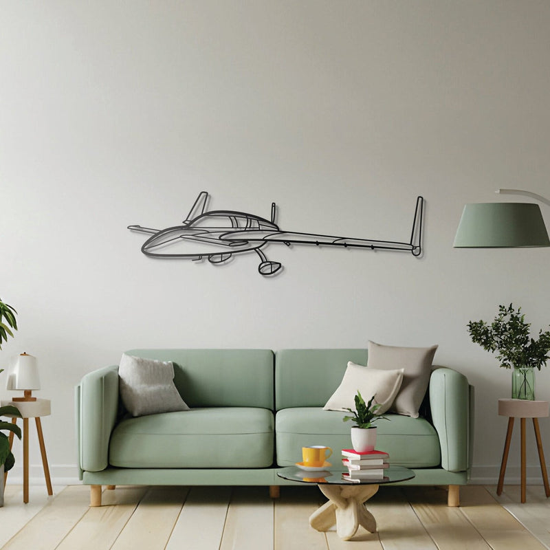 Cozy MK IV Angle Metal Aircraft Wall Art - NCP0270