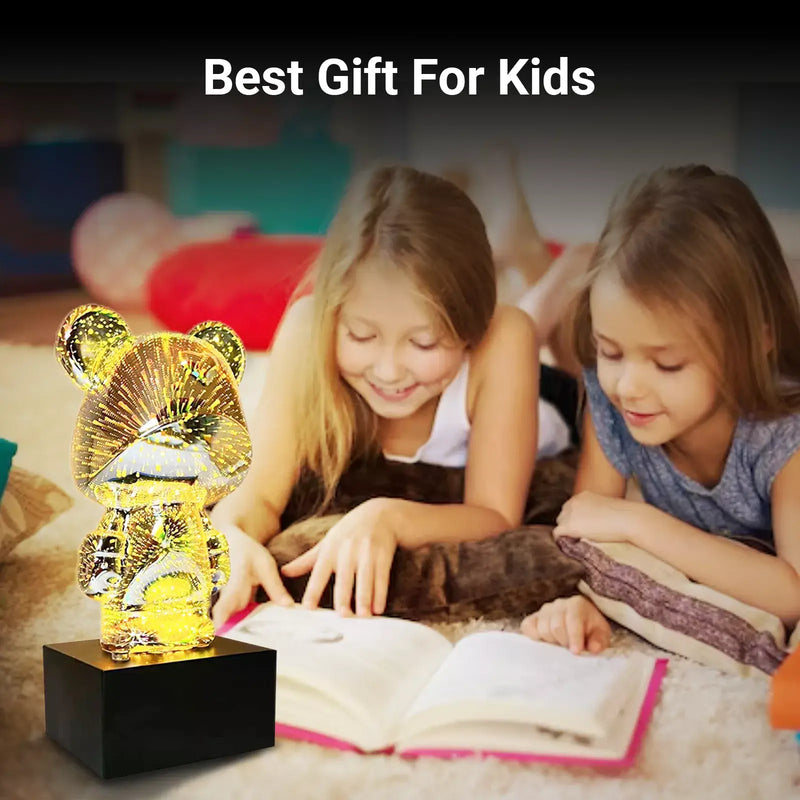 3D Firework Bear LED Night Light