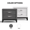Furniture of America Lucien Modern Wood Nightstand with 2 Drawers