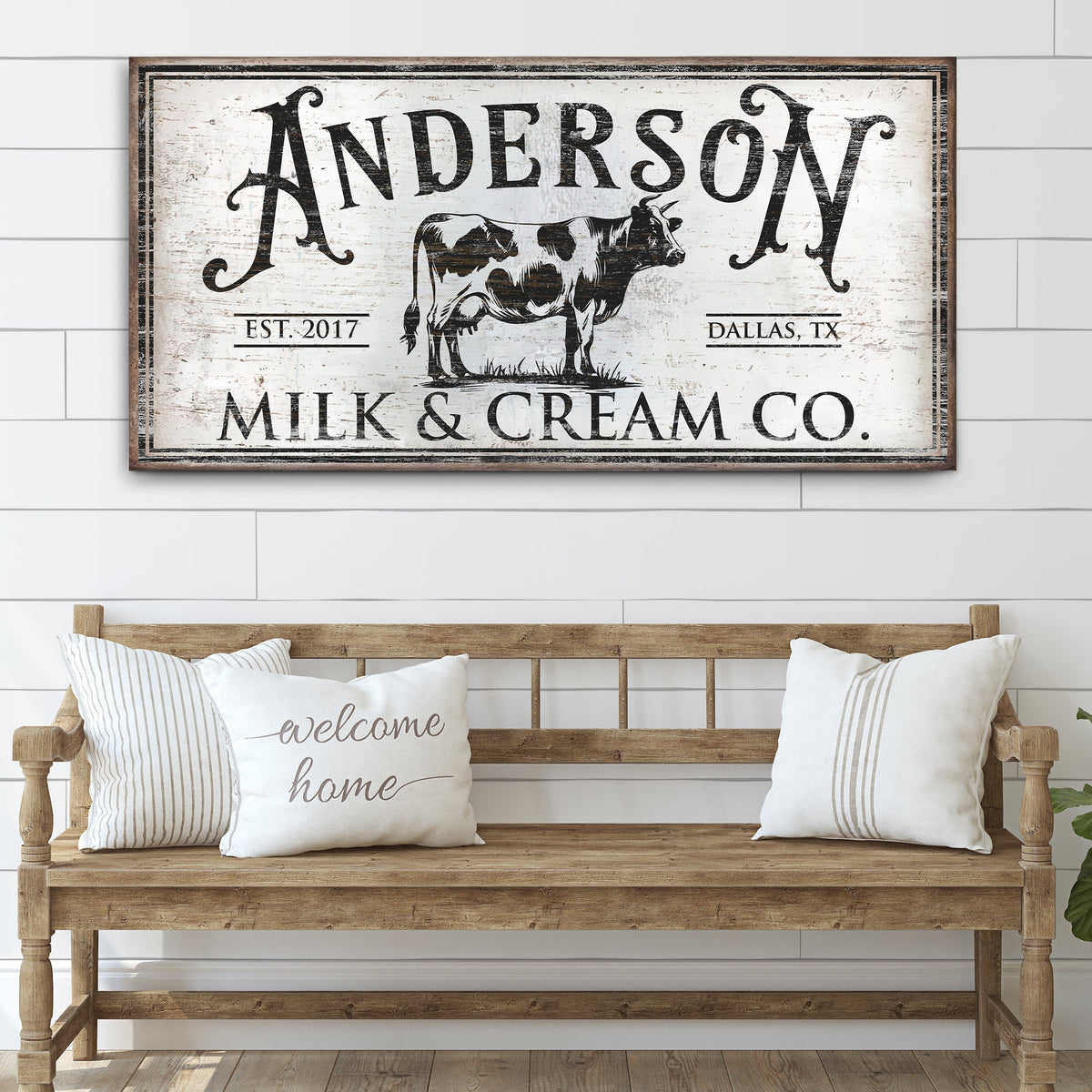 Personalized Milk & Cream Co Sign, photo 2 of 8