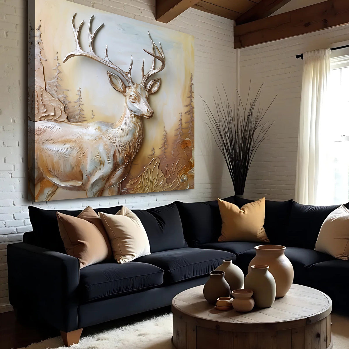 3D Deer Wall Art, photo 2 of 10