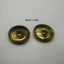 Simple Brass Backplate for Bail Pulls 15/16" Diameter, Sold in Pairs for Elegant Hardware Solutions