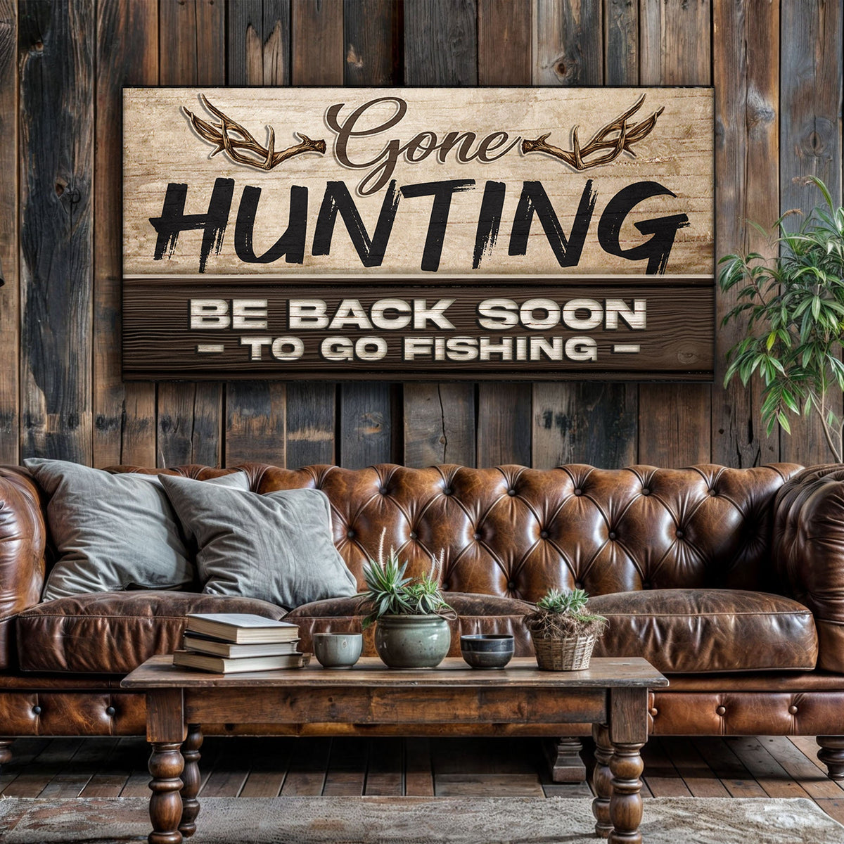 Gone Hunting Sign II, photo 3 of 10