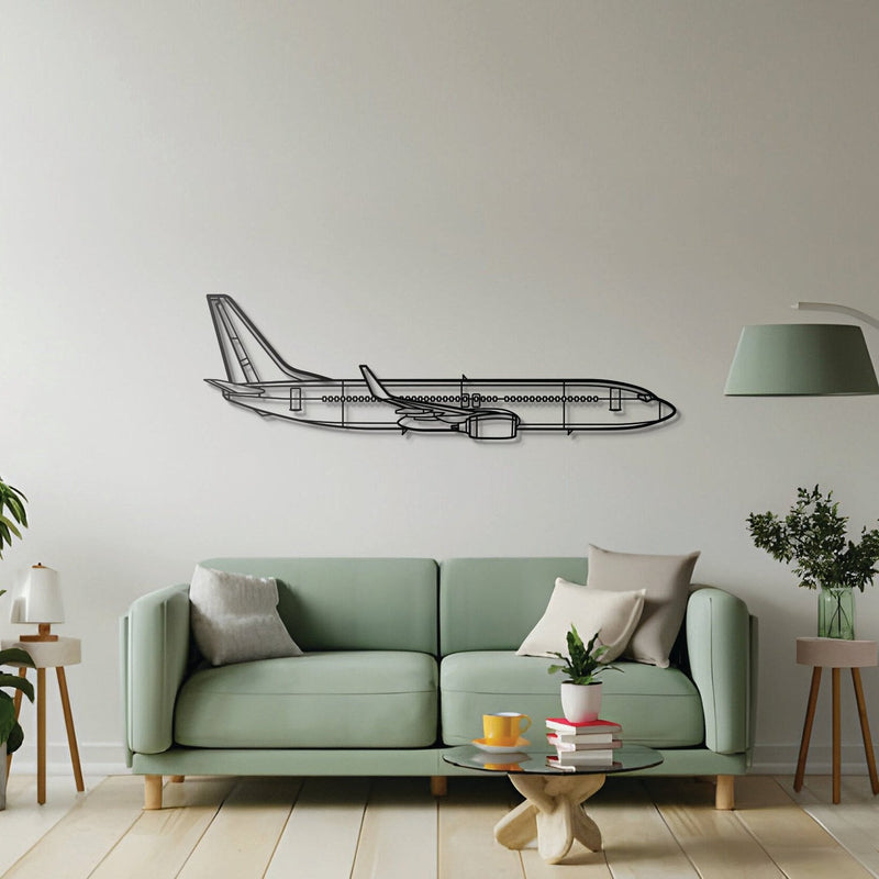 737-800 Metal Aircraft Wall Art - NCP0007