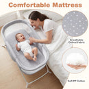 2 in 1 Baby Bassinet with Rocking Motion Foldable Bedside Sleeper with Breathable Mesh by LJGDeals