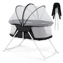 2 in 1 Baby Bassinet with Rocking Motion Foldable Bedside Sleeper with Breathable Mesh by LJGDeals
