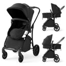 2-in-1 Baby Stroller with Bassinet Mode and Reversible Seat