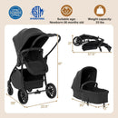 2-in-1 Baby Stroller with Bassinet Mode and Reversible Seat by LJGDeals