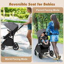 2-in-1 Baby Stroller with Bassinet Mode and Reversible Seat by LJGDeals