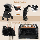 2-in-1 Baby Stroller with Bassinet Mode and Reversible Seat by LJGDeals