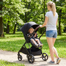 2 in 1 Baby Stroller with Bassinet Mode High Landscape with Reversible Seat and Canopy