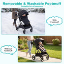 2 in 1 Baby Stroller with Bassinet Mode High Landscape with Reversible Seat and Canopy by LJGDeals