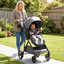 2 in 1 Baby Stroller with Bassinet Mode High Landscape with Reversible Seat and Canopy by LJGDeals