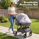 2 in 1 Baby Stroller with Bassinet Mode High Landscape with Reversible Seat and Canopy