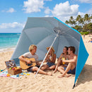Beach Shelter Umbrella with Side Panels UPF 50+ 6.5 ft by LJGDeals