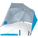 Beach Shelter Umbrella with Side Panels UPF 50+ 6.5 ft by LJGDeals