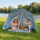 Beach Shelter Umbrella with Side Panels UPF 50+ 6.5 ft by LJGDeals