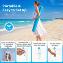 Beach Shelter Umbrella with Side Panels UPF 50+ 6.5 ft by LJGDeals