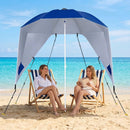 Beach Shelter Umbrella with Side Panels UPF 50+ 6.5 ft by LJGDeals