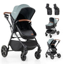 2-in-1 Convertible Baby Stroller with Car Seat Adapters