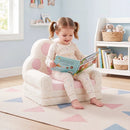 2-in-1 Convertible Kids Sofa to Lounger with Removable Cover by LJGDeals