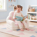 2-in-1 Convertible Kids Sofa to Lounger with Removable Cover