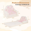 2-in-1 Convertible Kids Sofa to Lounger with Removable Cover
