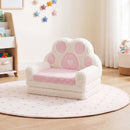 2-in-1 Convertible Kids Sofa to Lounger with Removable Cover