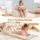 2-in-1 Convertible Kids Sofa to Lounger with Removable Cover