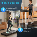 2 in 1 Folding Treadmill with 300 LBS Capacity and Remote Control for Home-Black by LJGDeals