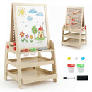 2-in-1 Kids Art Easel with Magnetic Whiteboard & Marble Run