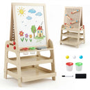 2-in-1 Kids Art Easel with Magnetic Whiteboard & Marble Run by LJGDeals
