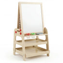 2-in-1 Kids Art Easel with Magnetic Whiteboard & Marble Run by DirectDeals