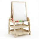 2-in-1 Kids Art Easel with Magnetic Whiteboard & Marble Run