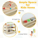 2-in-1 Kids Art Easel with Magnetic Whiteboard & Marble Run by DirectDeals
