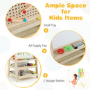 2-in-1 Kids Art Easel with Magnetic Whiteboard & Marble Run