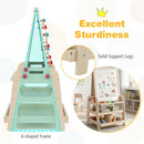 2-in-1 Kids Art Easel with Magnetic Whiteboard & Marble Run