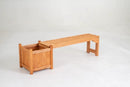 2-in-1 Outdoor Bench with Raised Garden Bed with Spacious Seat and Detachable Bottom Plates by LJGDeals