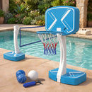 2-in-1 Pool Basketball Hoop & Volleyball Net with Weighted Base by LJGDeals