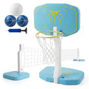 Pool Basketball Hoop and Volleyball Net 2-in-1 Combo Set by LJGDeals