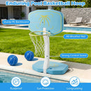 Pool Basketball Hoop and Volleyball Net 2-in-1 Combo Set by DirectDeals