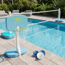 Pool Basketball Hoop and Volleyball Net 2-in-1 Combo Set by LJGDeals