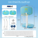 Pool Basketball Hoop and Volleyball Net 2-in-1 Combo Set by LJGDeals