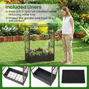Raised Garden Bed with Hanging Roof and Trellises by LJGDeals