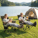 Reclining Camping Chair with Adjustable Backrest & Footrest by LJGDeals