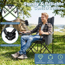 Reclining Camping Chair with Adjustable Backrest & Footrest by LJGDeals